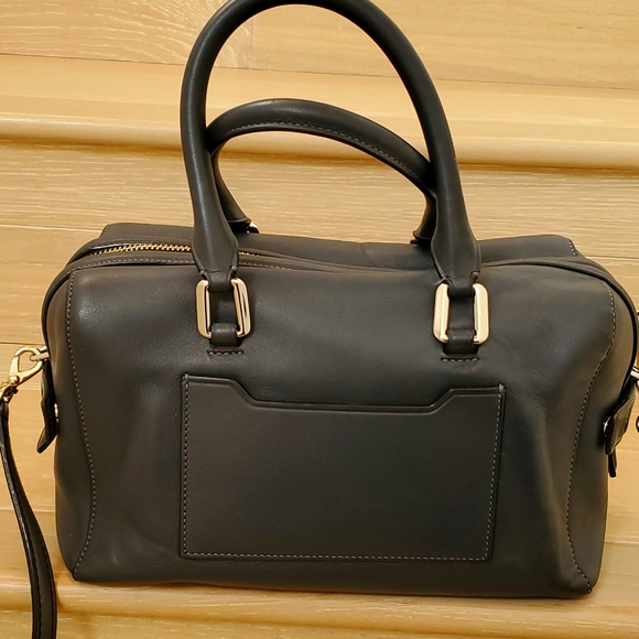 NWT Marc Jacobs West End Small Bauletto Satchel in Stormy Grey - Picture 11 of 12